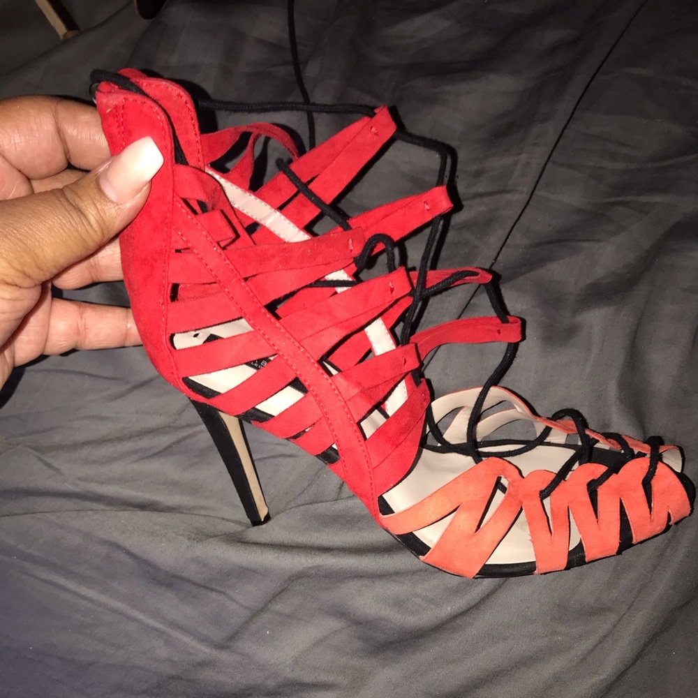 Never worn Zara lace up heels - Picture 2 of 4